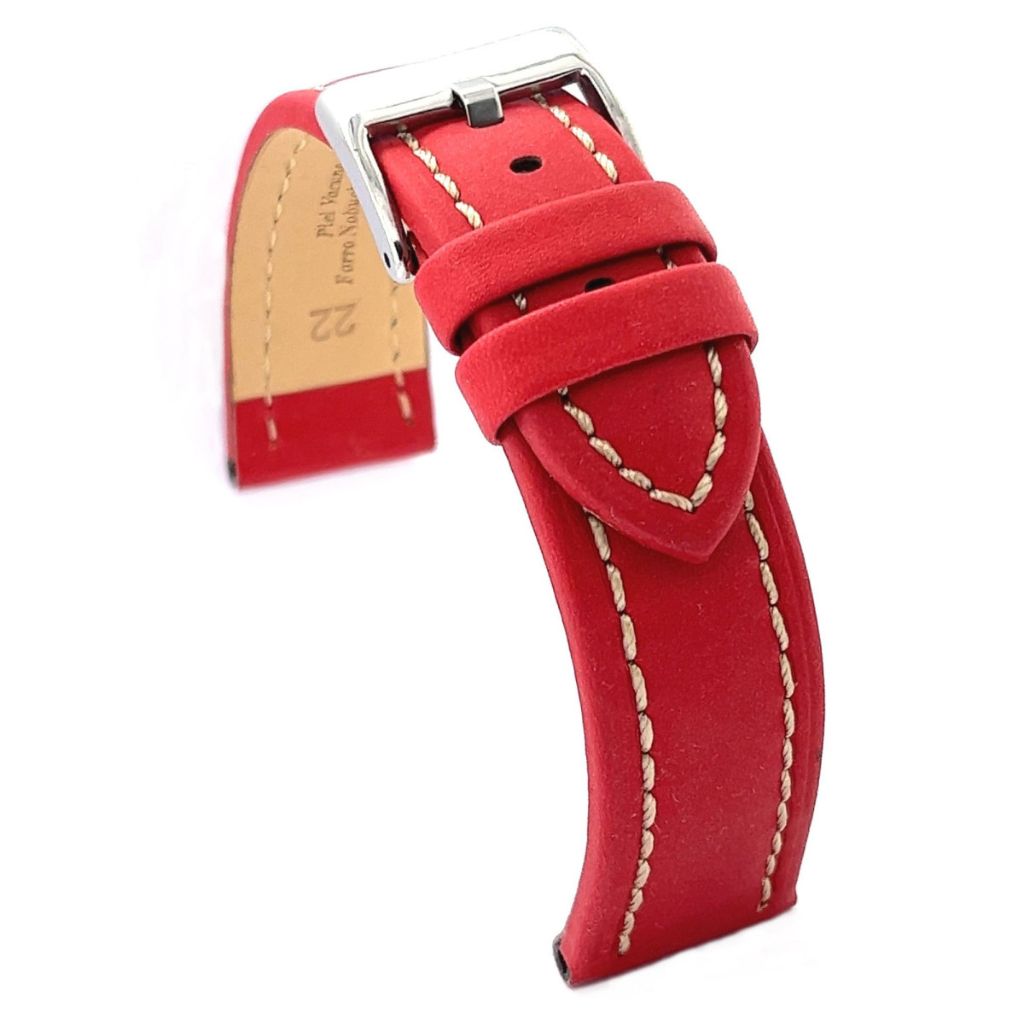 Correa Diloy de Piel color Rojo