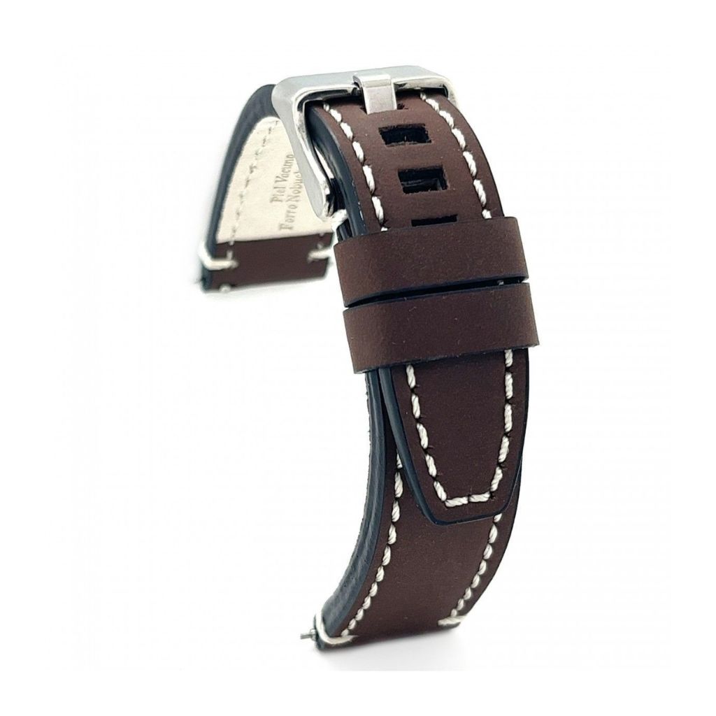 Correa Diloy de cuero color Marrón oscuro