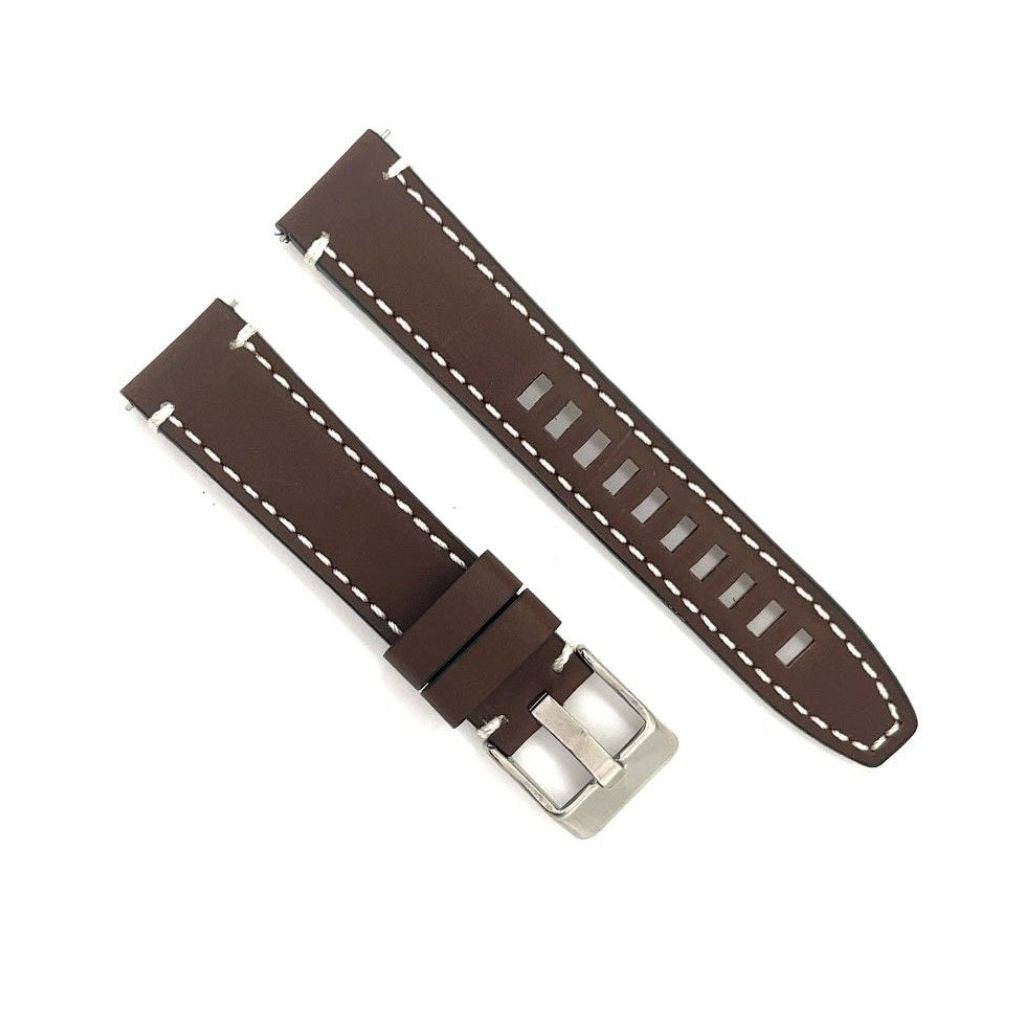 Correa Diloy de cuero color Marrón oscuro