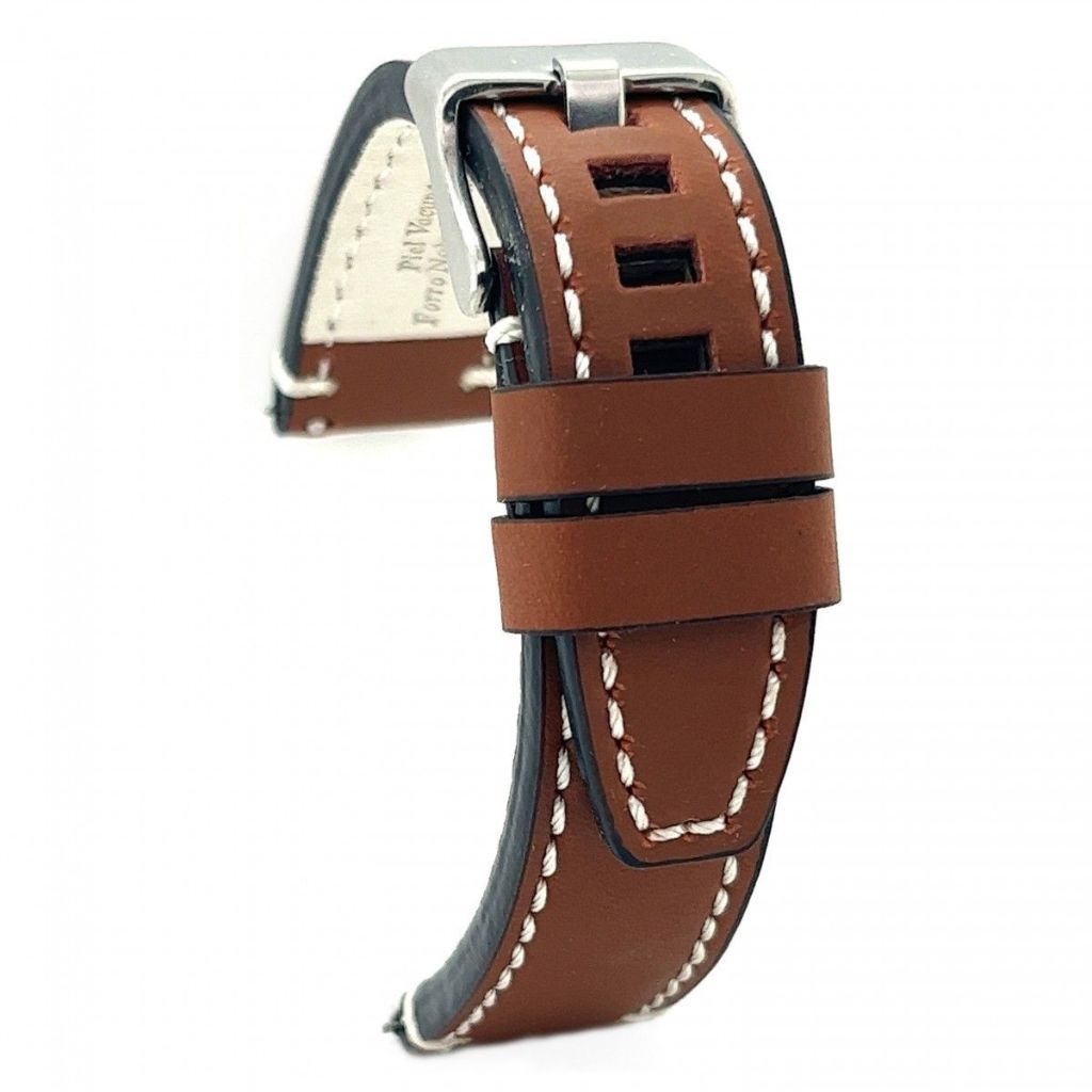 Correa Diloy de cuero color Marrón