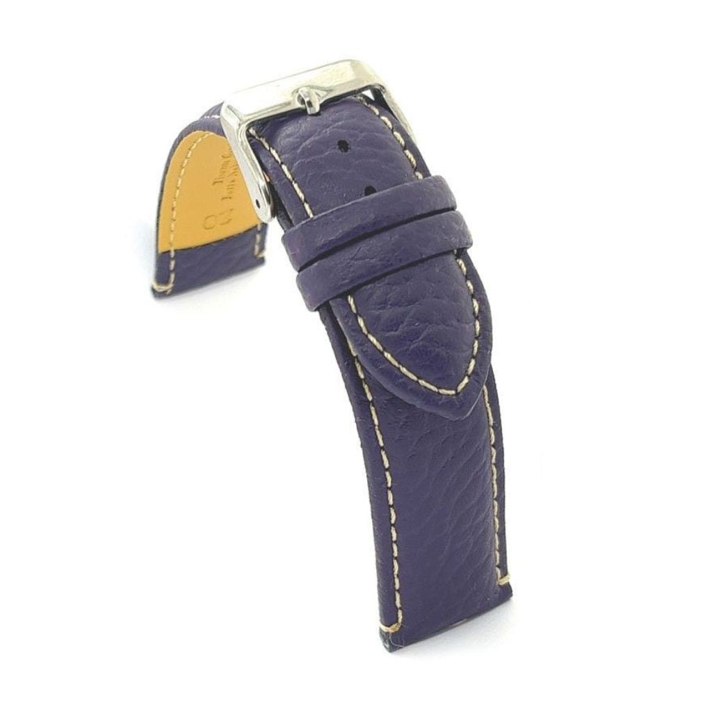 Correa Diloy de Piel color Morado de 14 mm