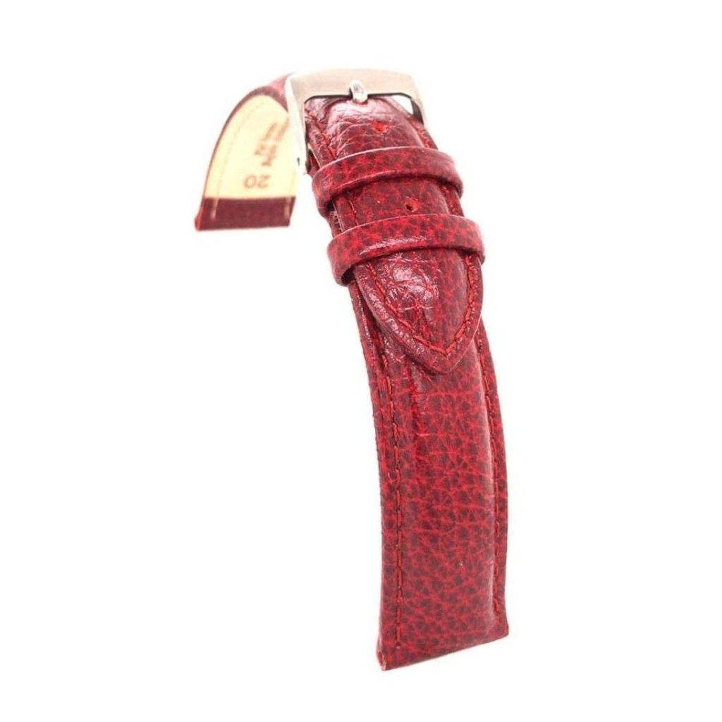 Correa Diloy de Piel color Burdeos