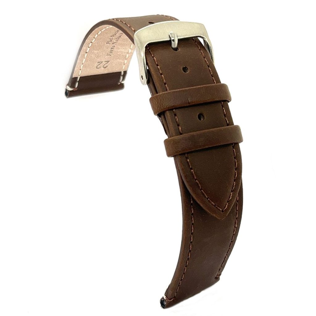 Correa Diloy de Piel color Marrón Oscuro