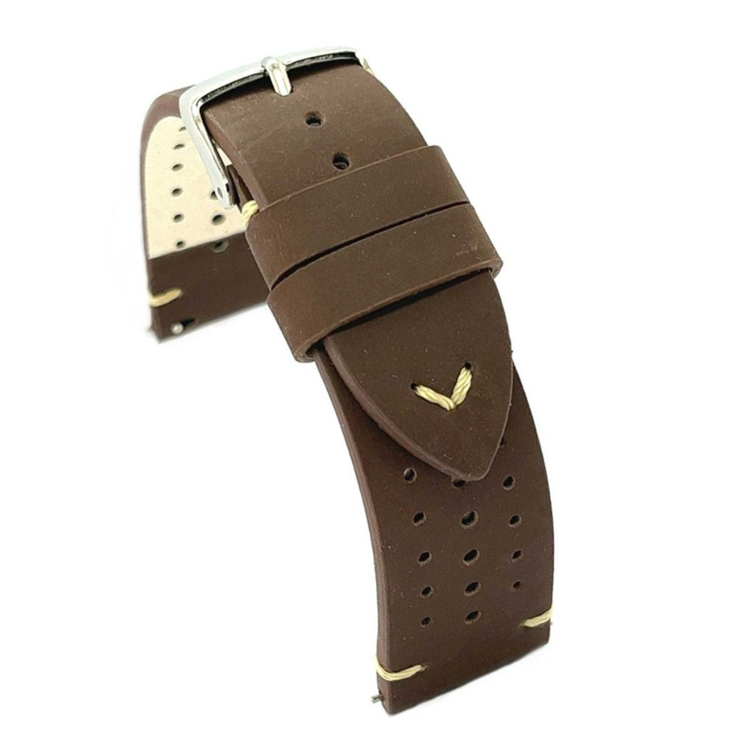 Correa Diloy de cuero color Marron