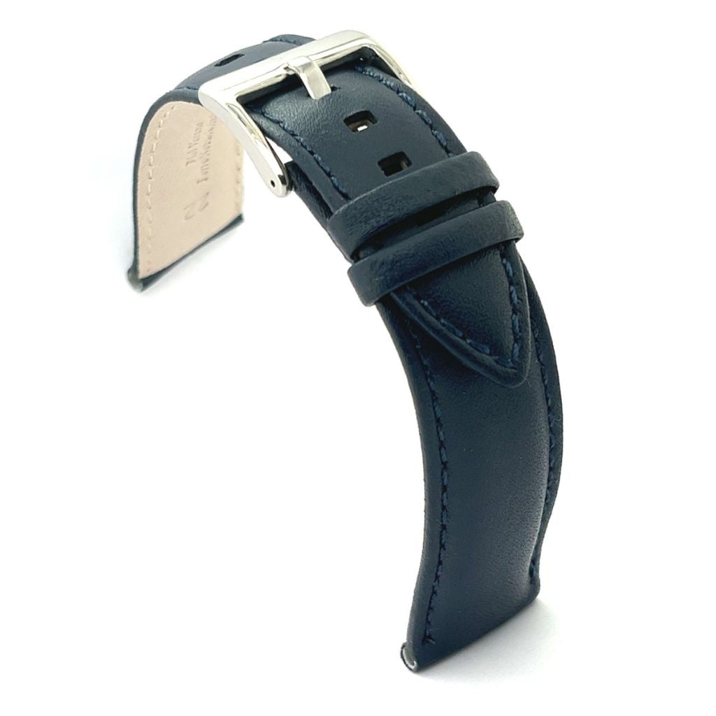 Correa Diloy de cuero color Azul Marino