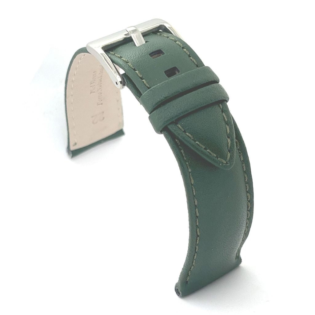 Correa Diloy de cuero color Verde