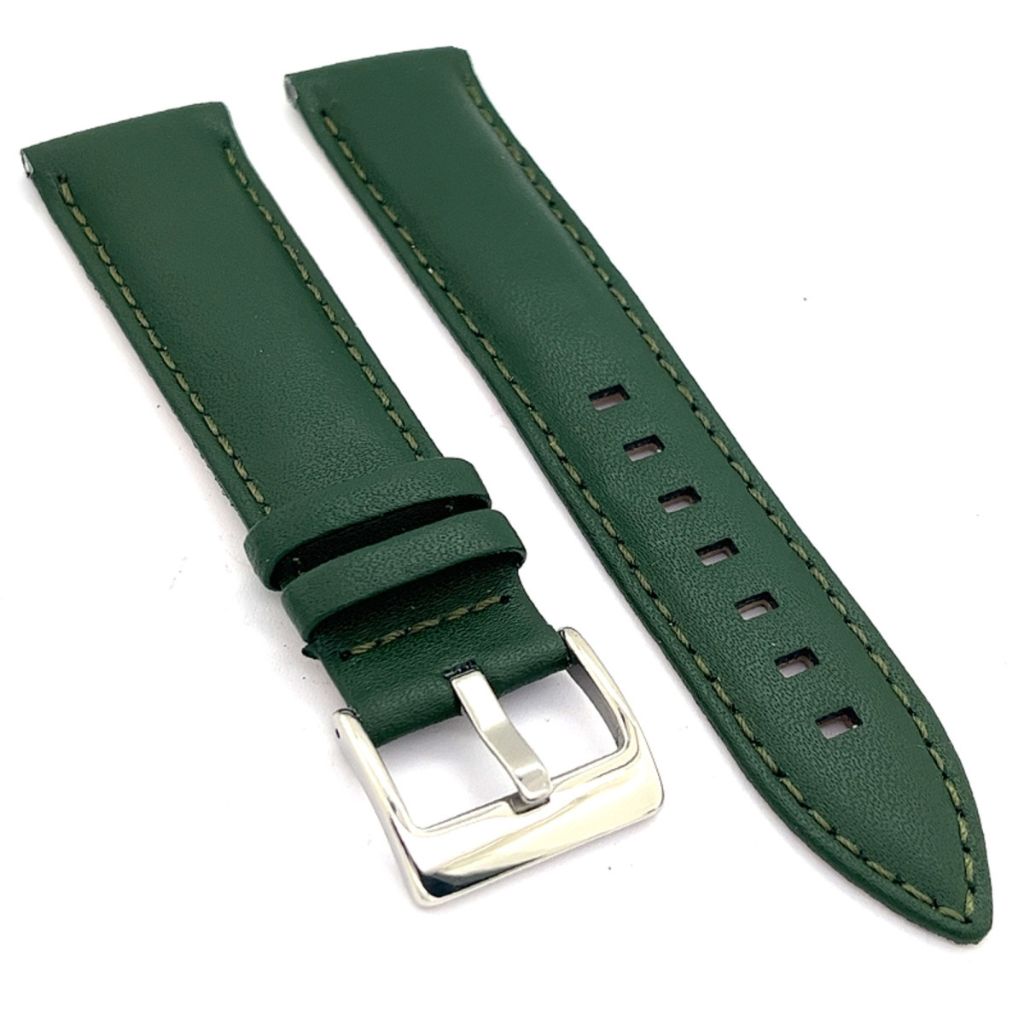 Correa Diloy de cuero color Verde